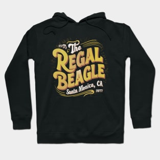 The Regal Beagle Santa Monica White yellow colors Hoodie